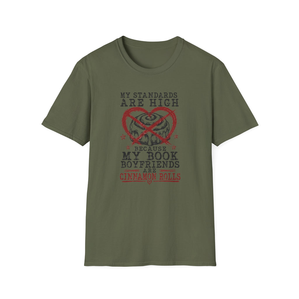 Cinnamon Roll Book Boyfriend T-Shirt