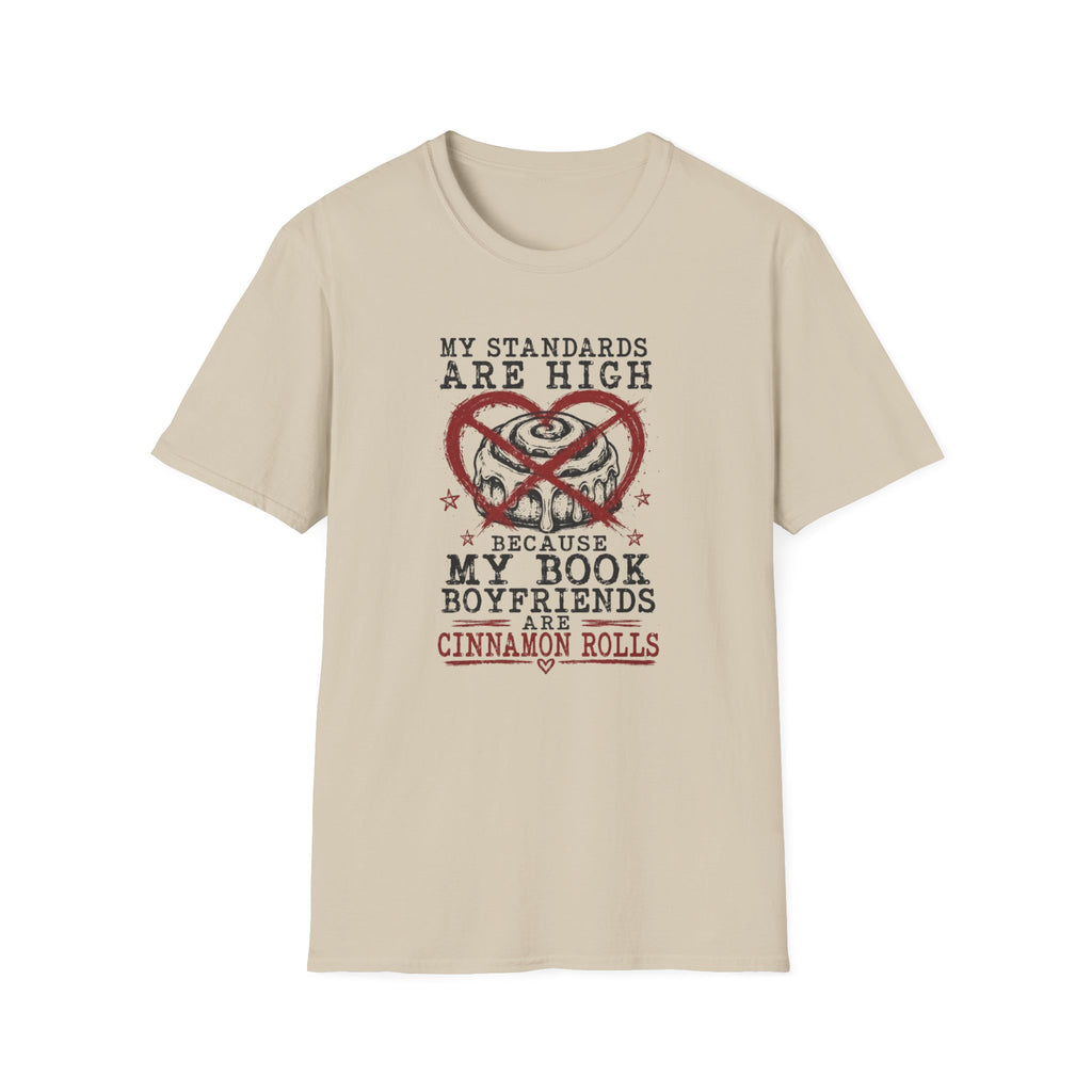 Cinnamon Roll Book Boyfriend T-Shirt