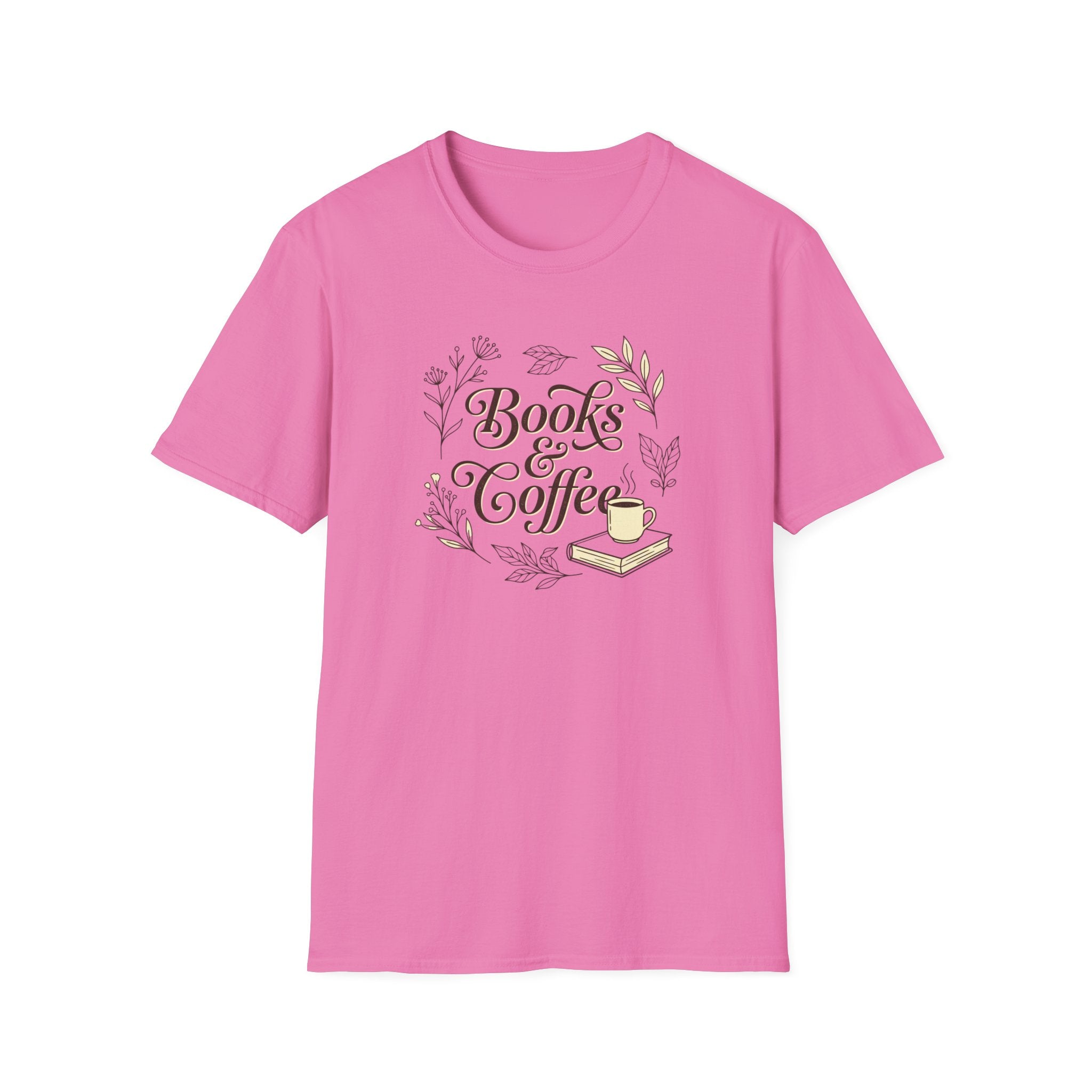 Books & Coffee Cup T-Shirt