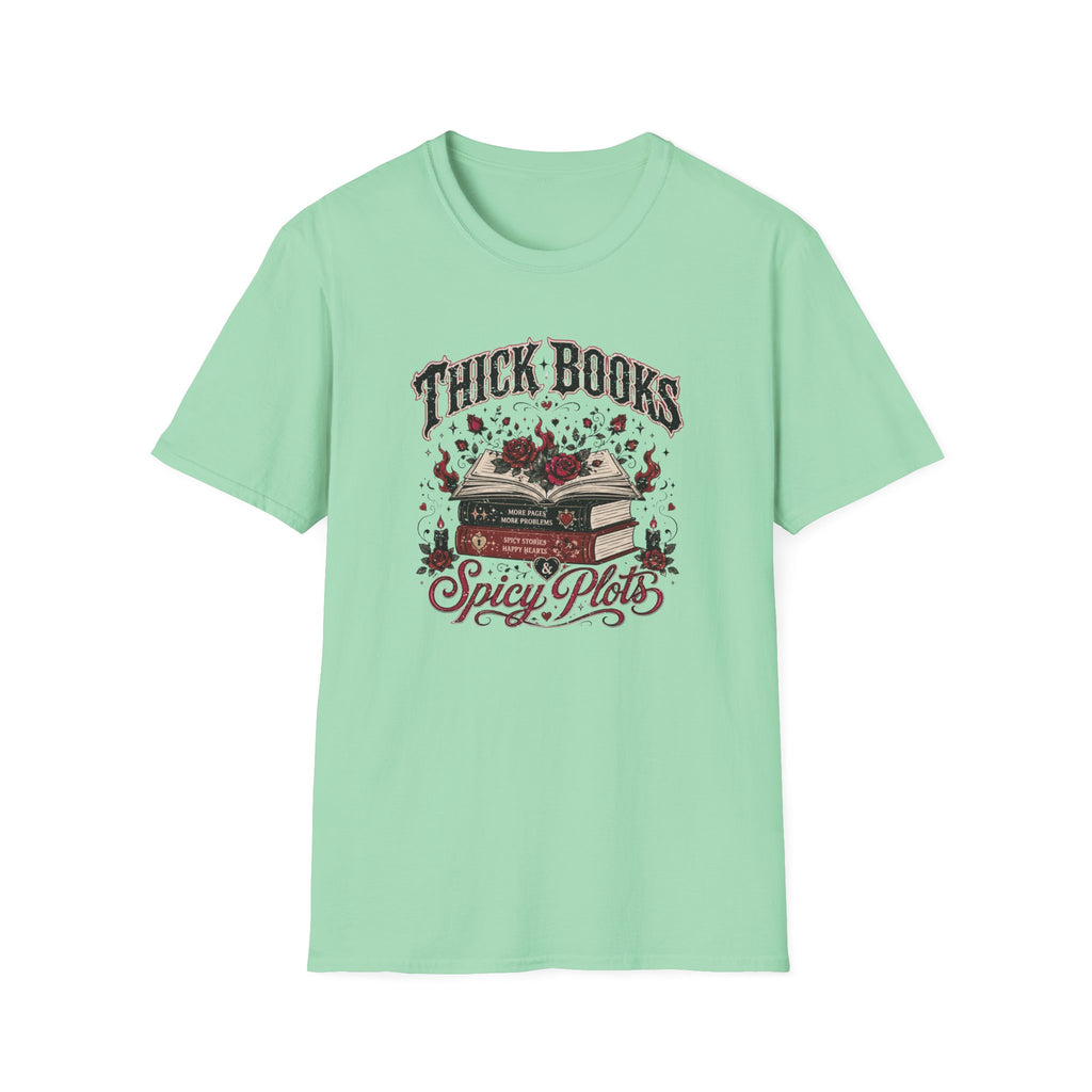 Thick Books Spicy Plots T-Shirt
