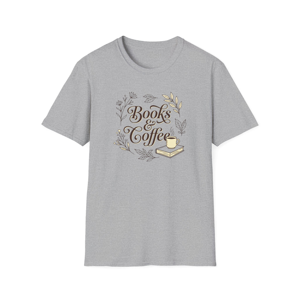 Books & Coffee Cup T-Shirt