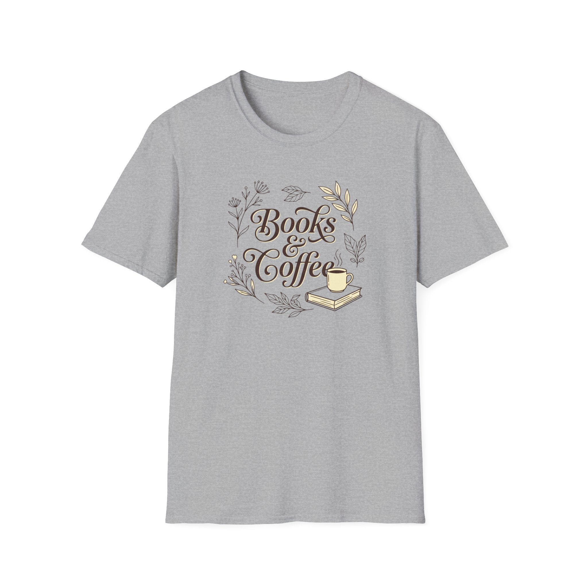 Books & Coffee Cup T-Shirt