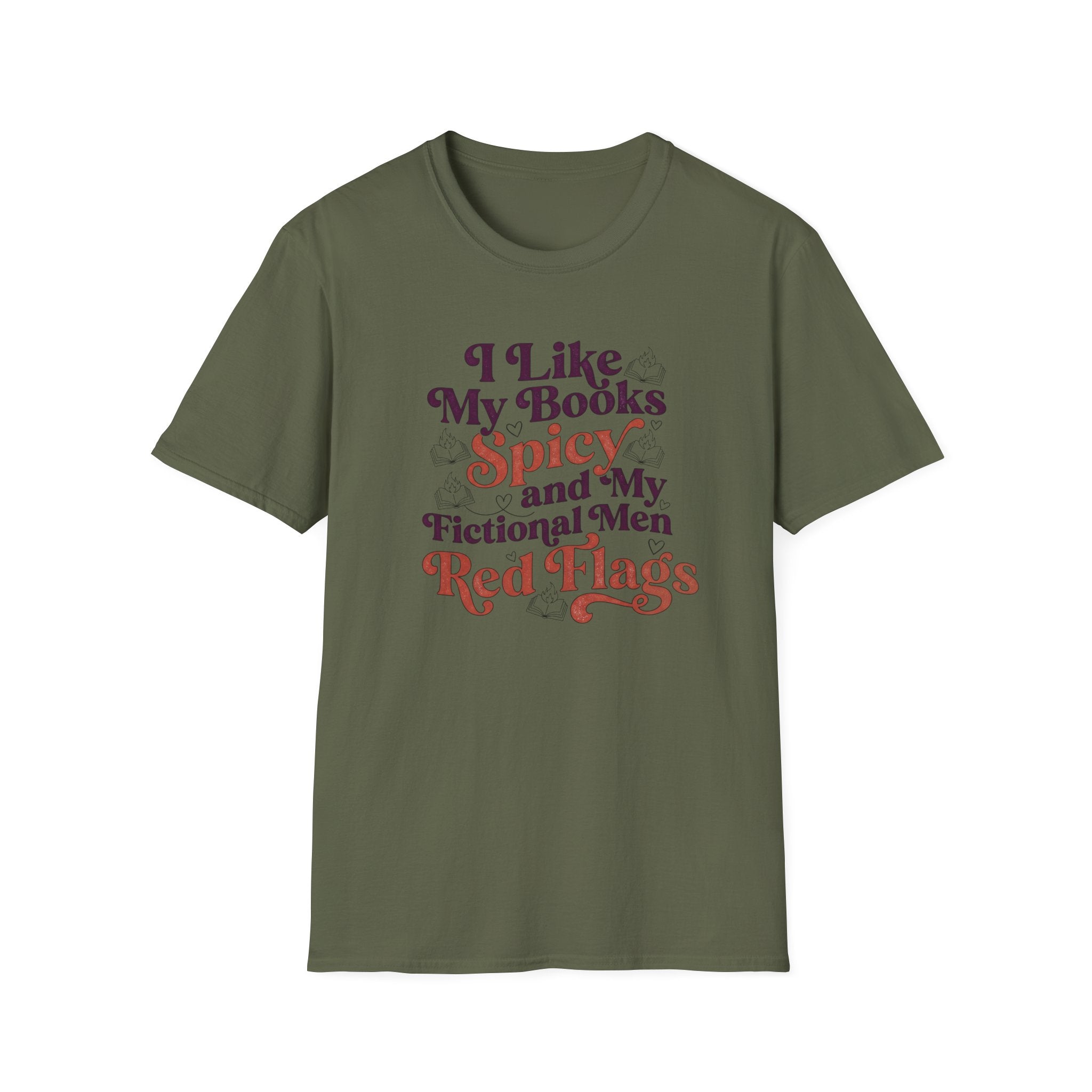 Spicy Books Red Flags T-Shirt