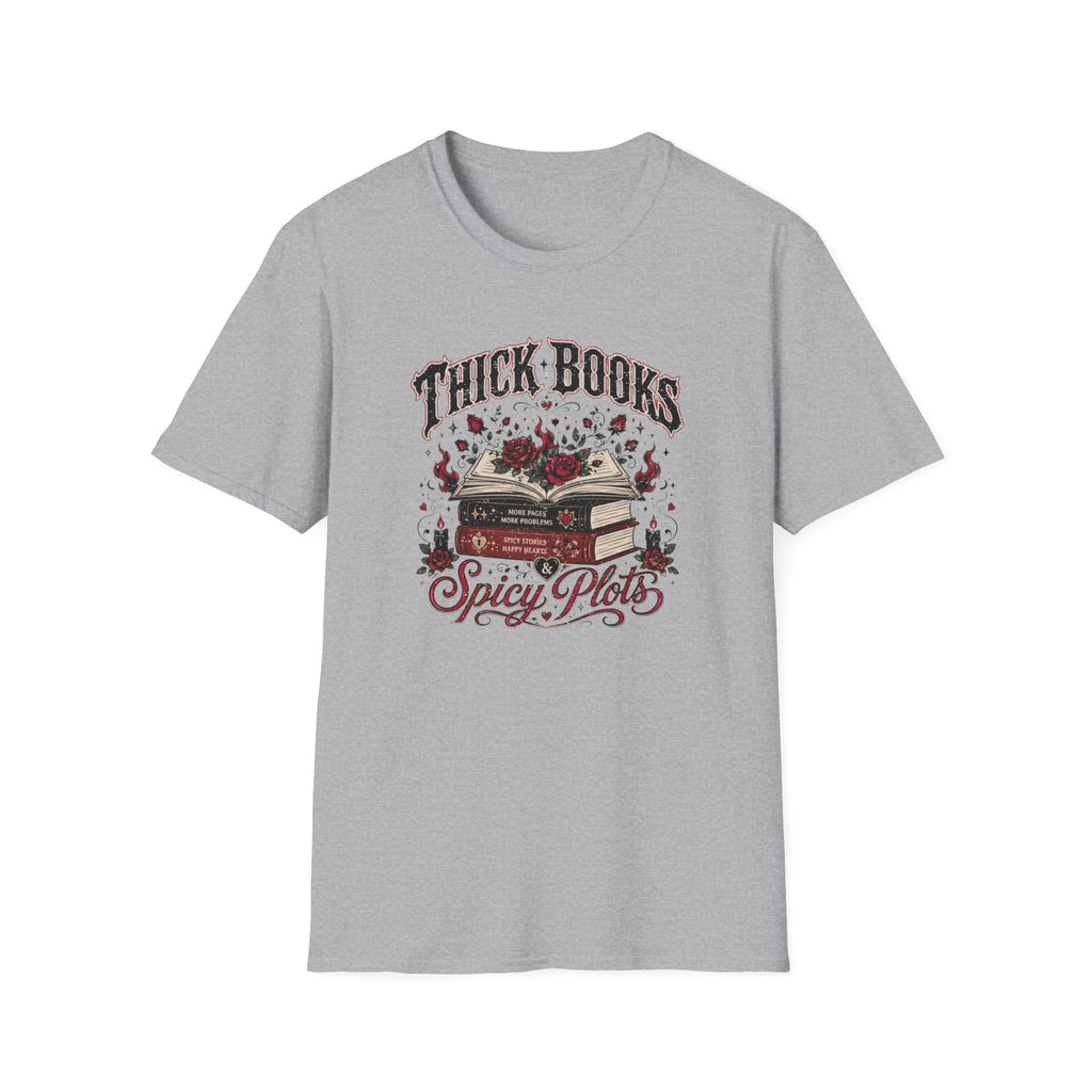 Thick Books Spicy Plots T-Shirt