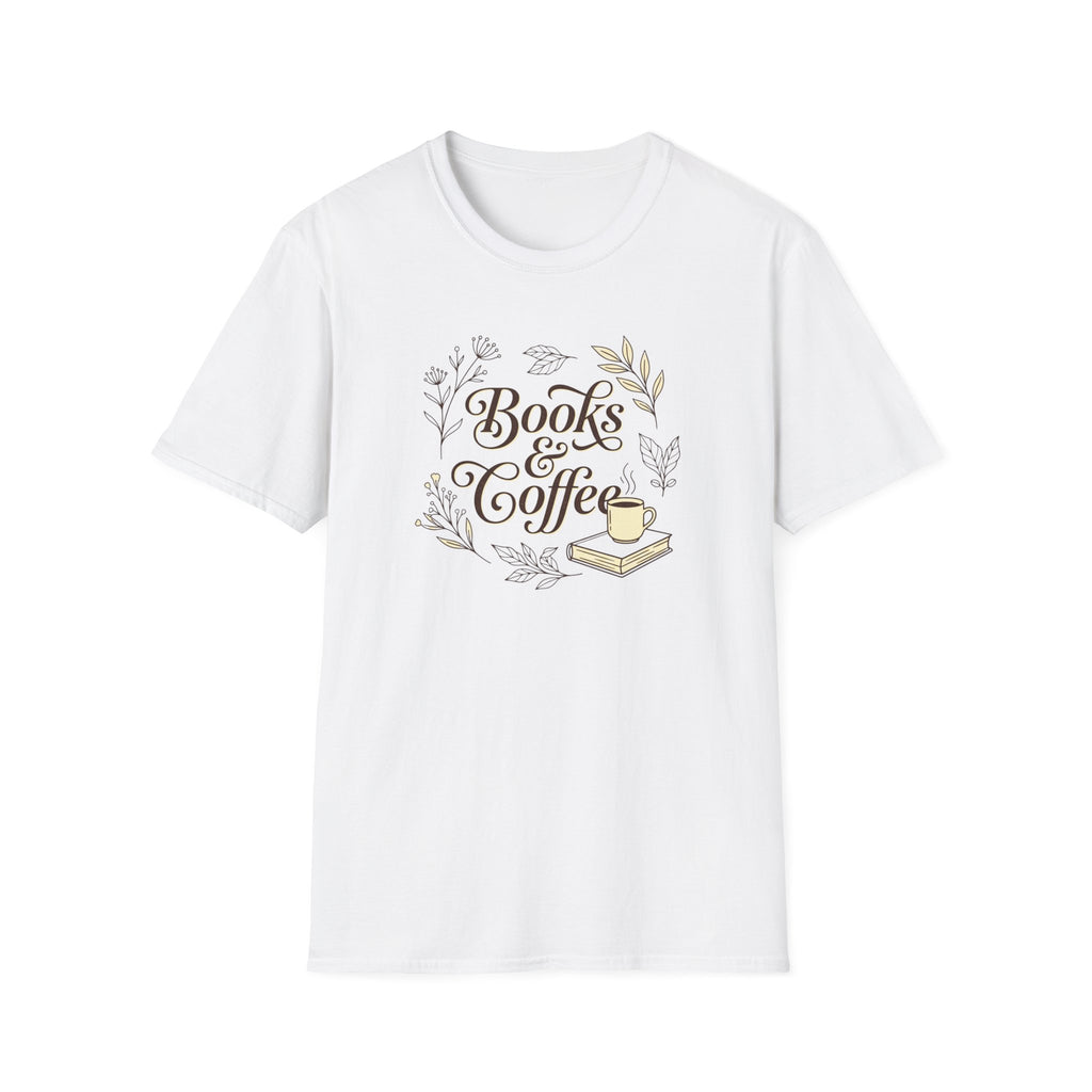 Books & Coffee Cup T-Shirt