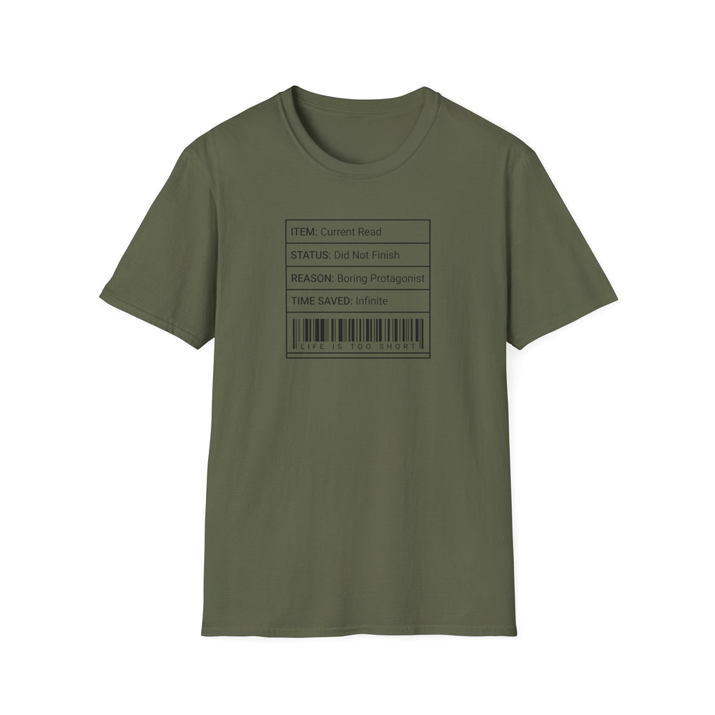Did Not Finish Boring T-Shirt