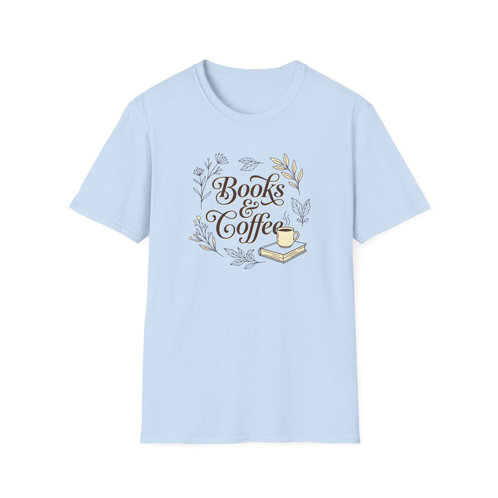 Books & Coffee Cup T-Shirt