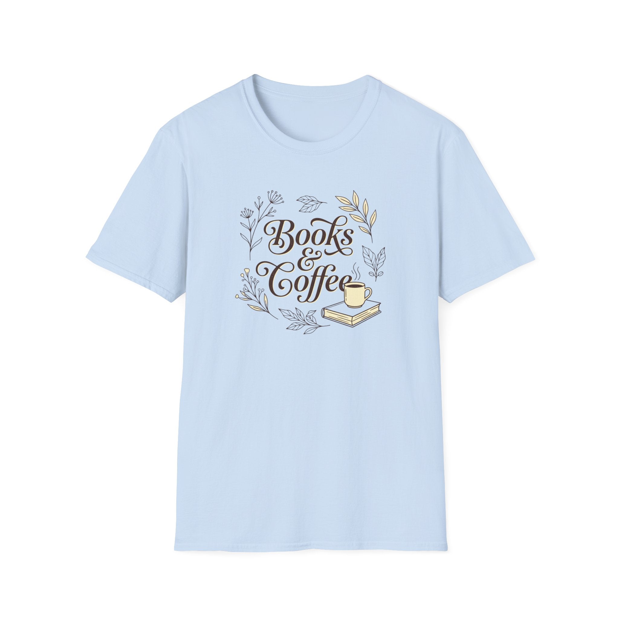 Books & Coffee Cup T-Shirt