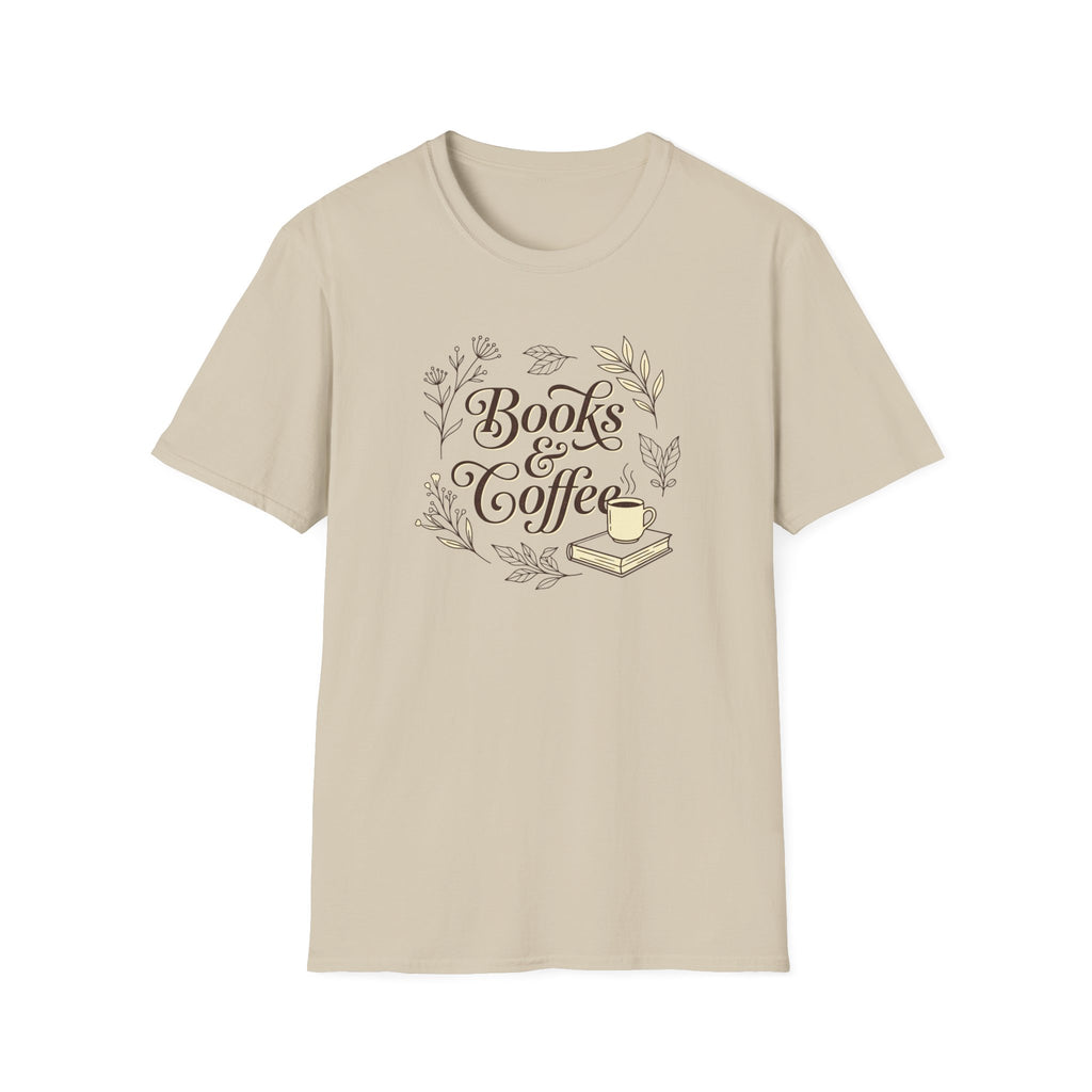 Books & Coffee Cup T-Shirt