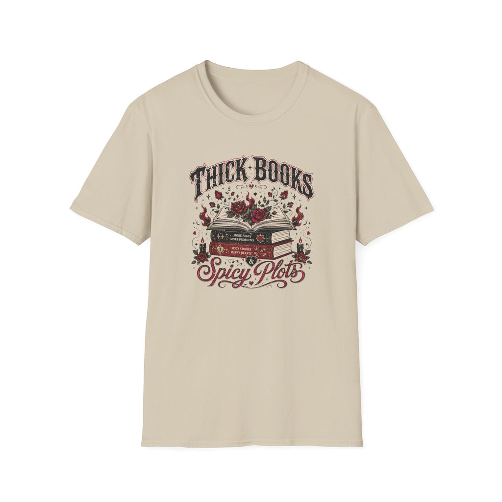 Thick Books Spicy Plots T-Shirt