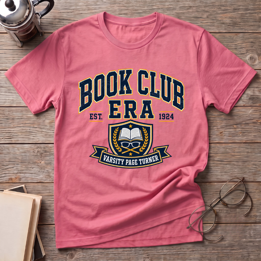 Book Club Era College Style T-Shirt