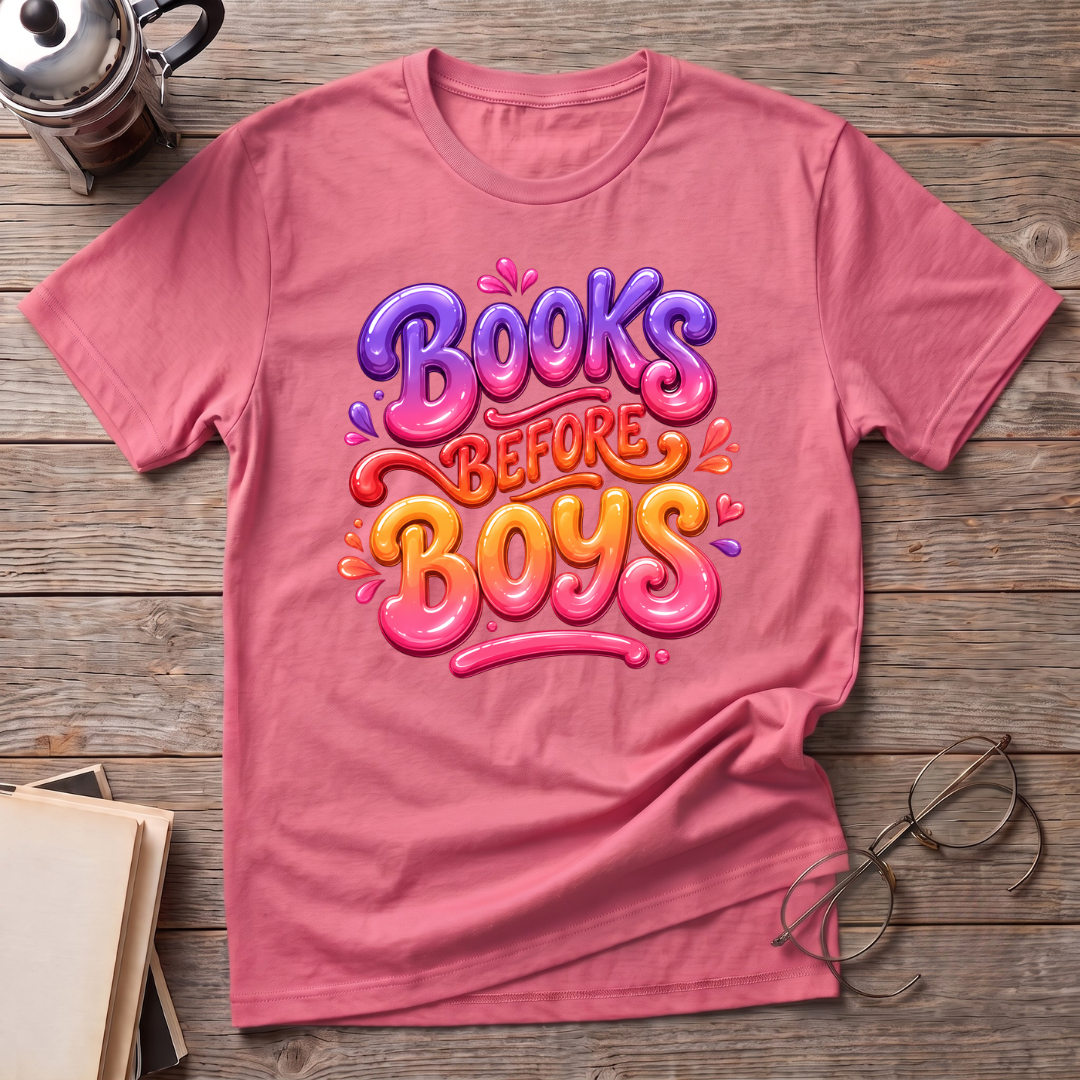Books Before Boys T-Shirt