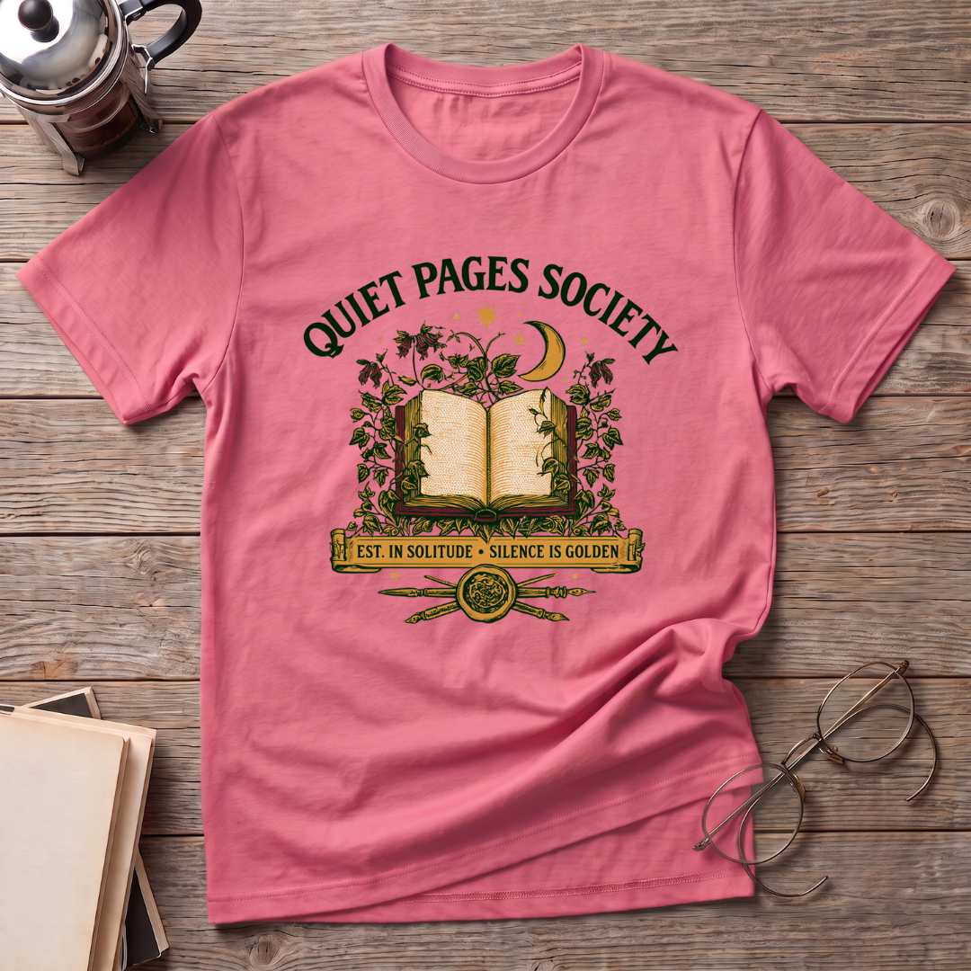 Quiet Pages Book T-Shirt