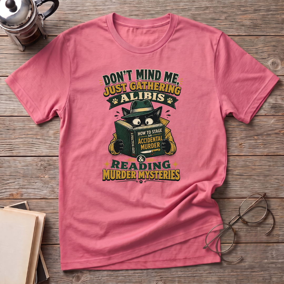 Cat Reading Mysteries T-Shirt