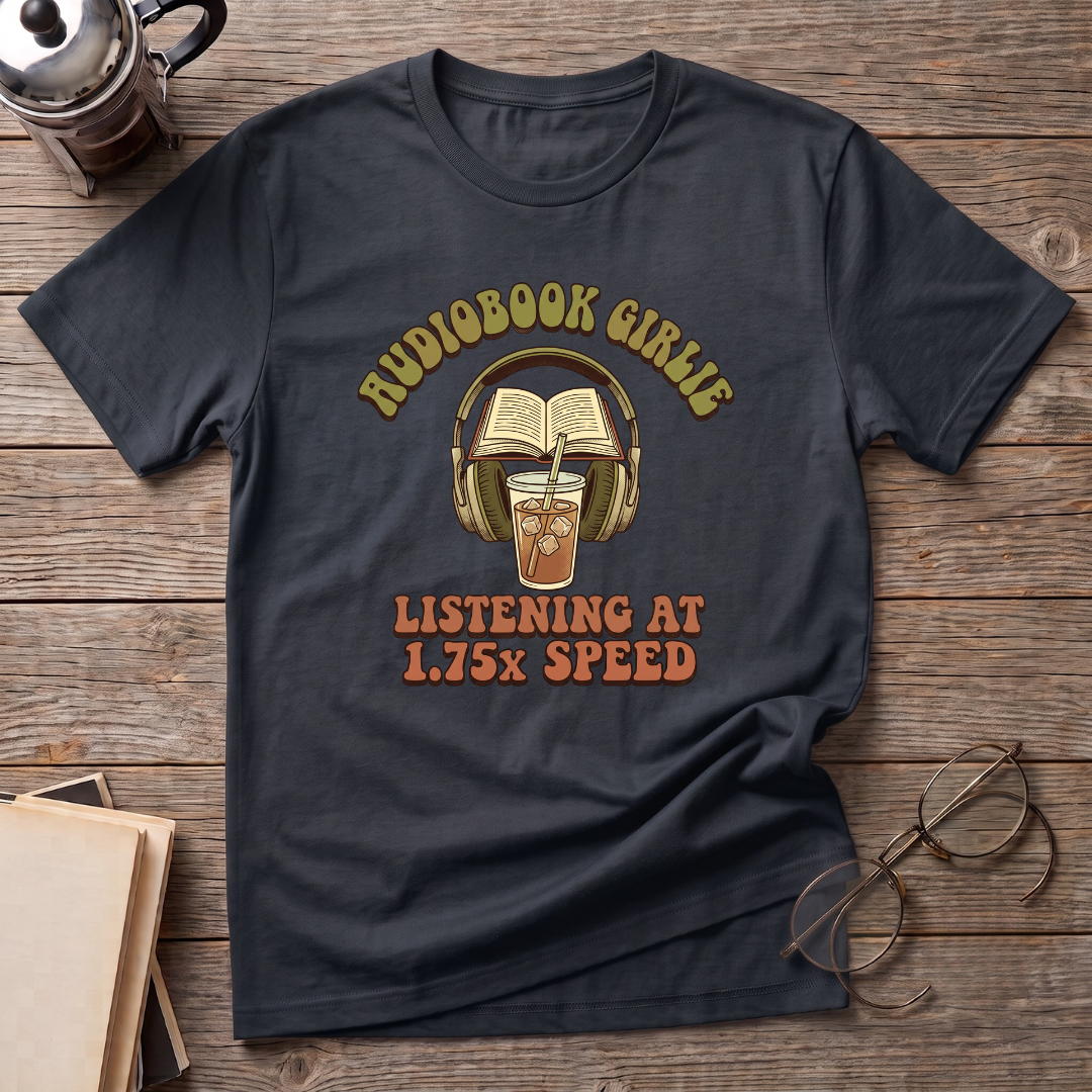 Audiobook Girlie Iced Coffee T-Shirt