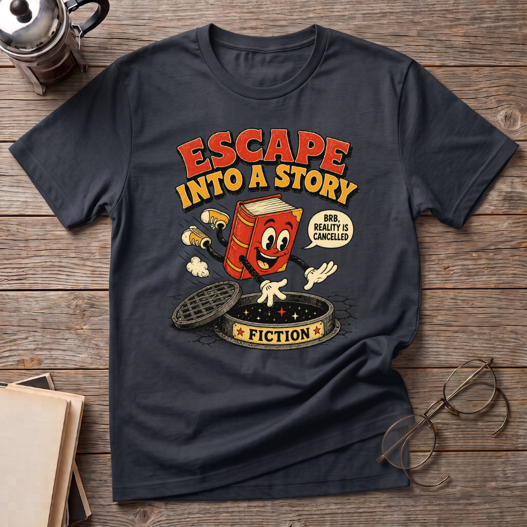 Escape Into A Story Fiction T-Shirt