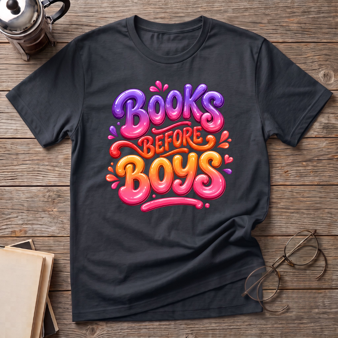 Books Before Boys T-Shirt