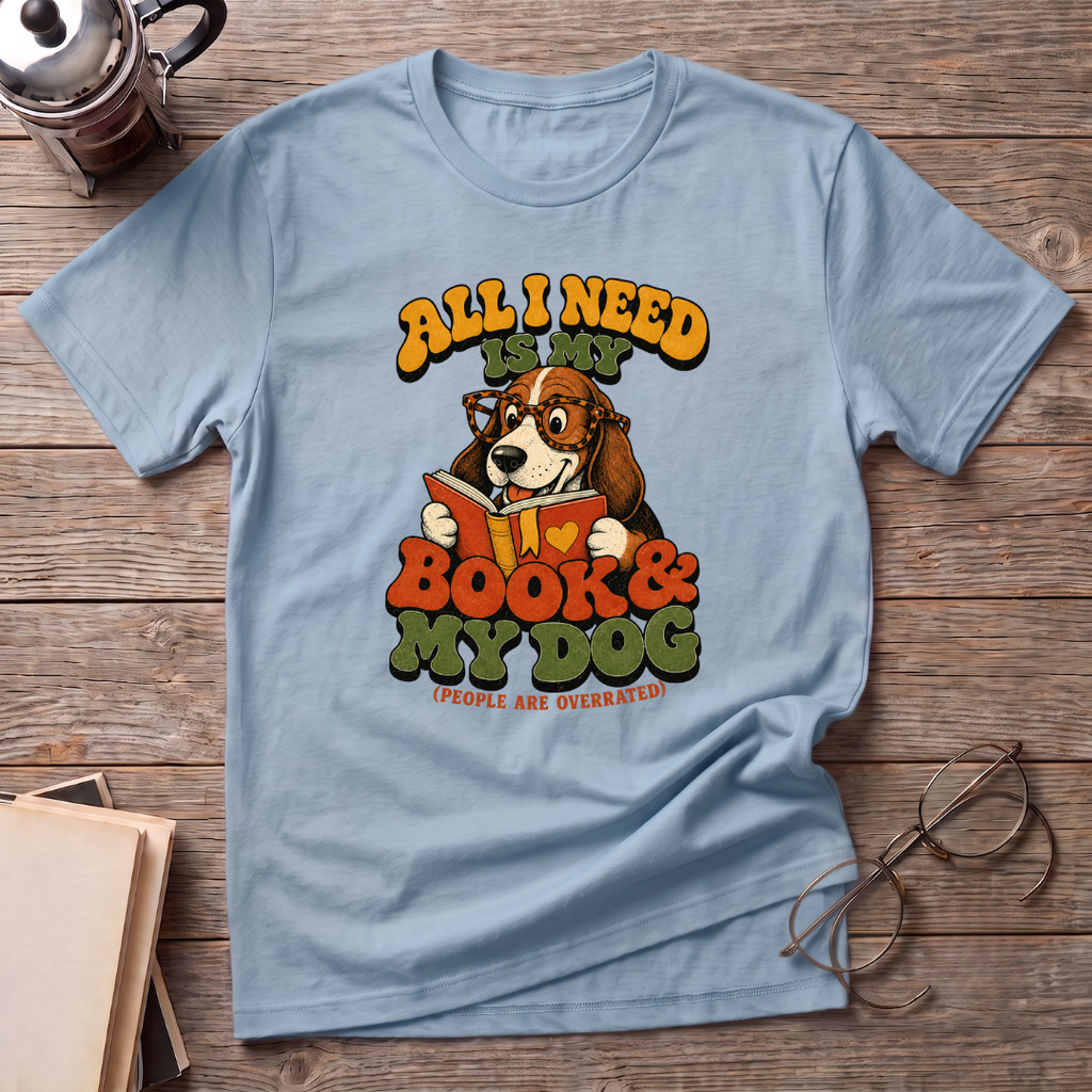 A Book And My Dog T-Shirt