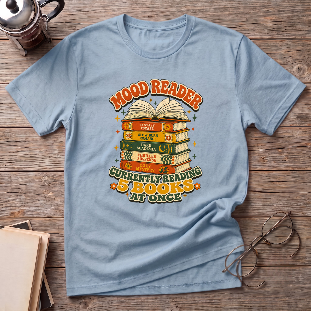 Reading 5 Books At Once T-Shirt