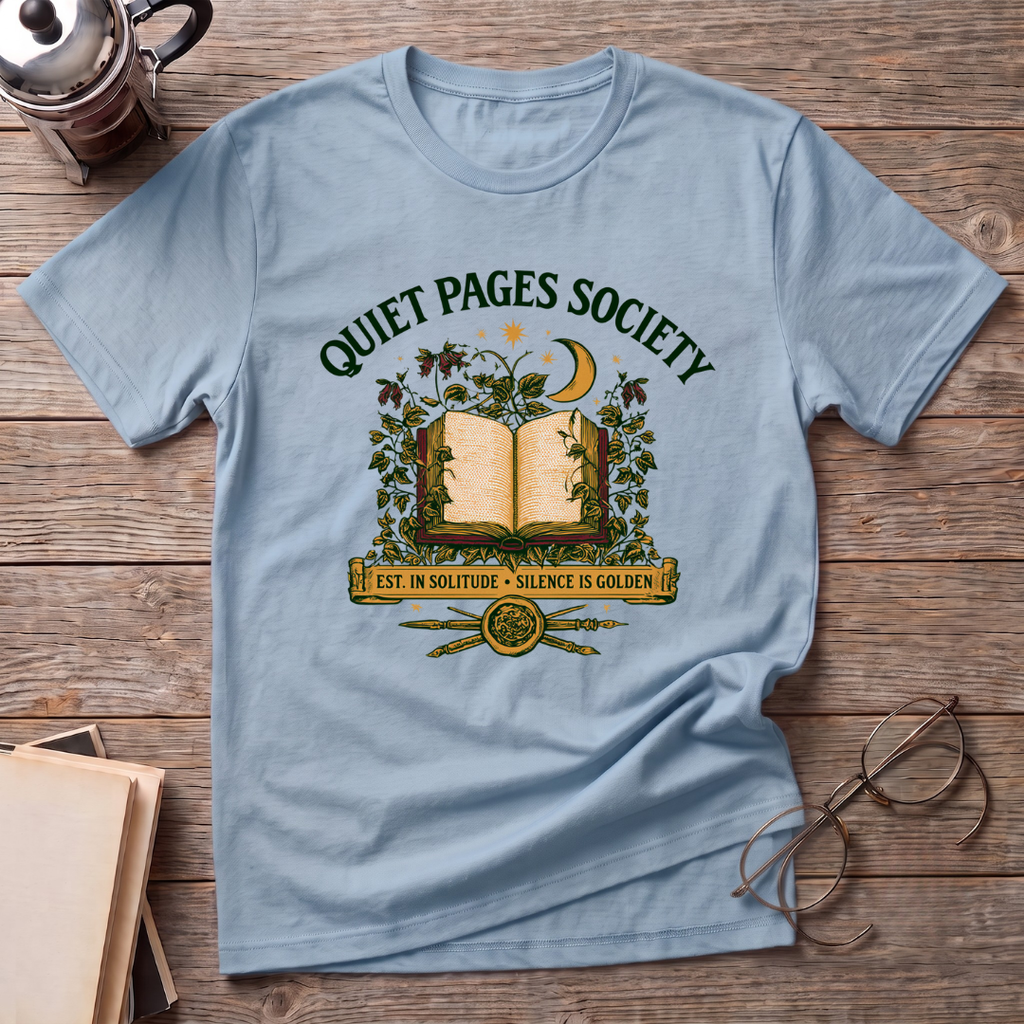 Quiet Pages Book T-Shirt