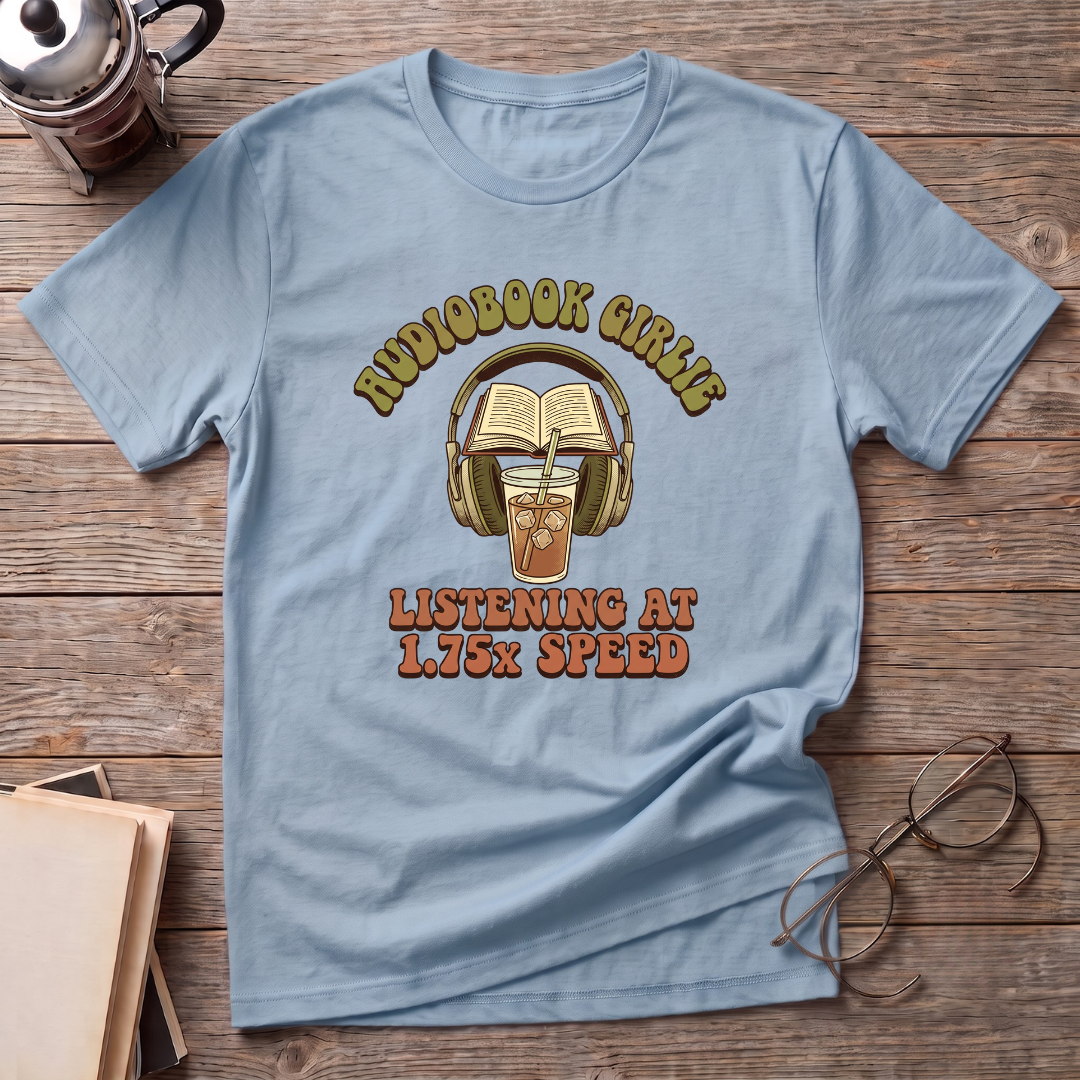Audiobook Girlie Iced Coffee T-Shirt