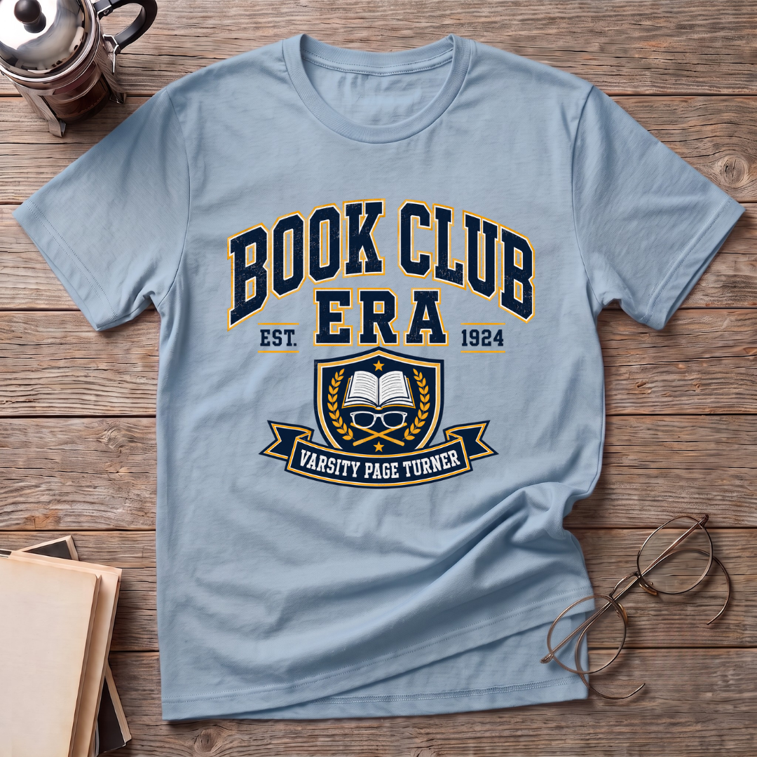 Book Club Era College Style T-Shirt