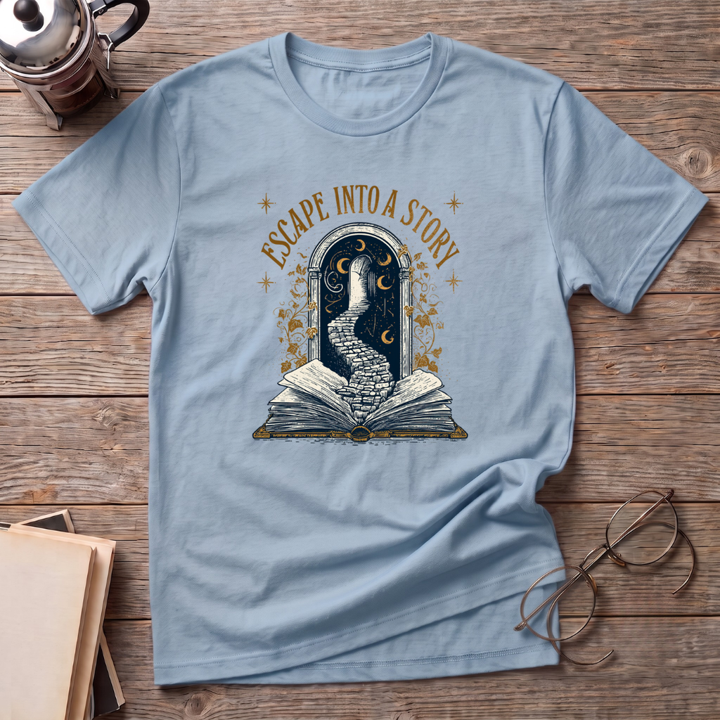 Escape Into A Story Picture T-Shirt
