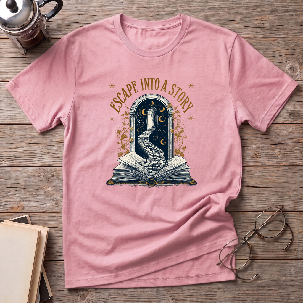 Escape Into A Story Picture T-Shirt