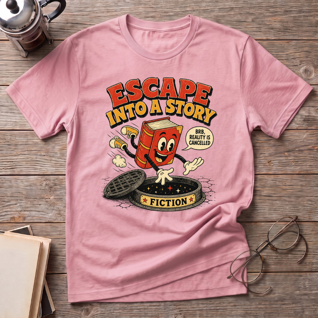 Escape Into A Story Fiction T-Shirt