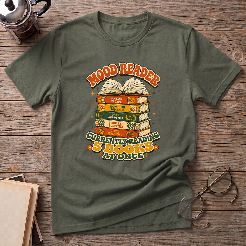 Reading 5 Books At Once T-Shirt