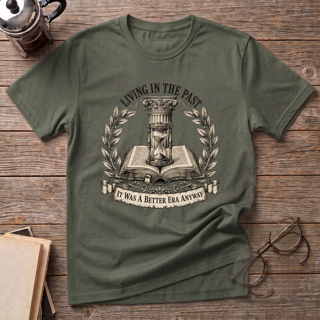 Living In The Past Reader T-Shirt