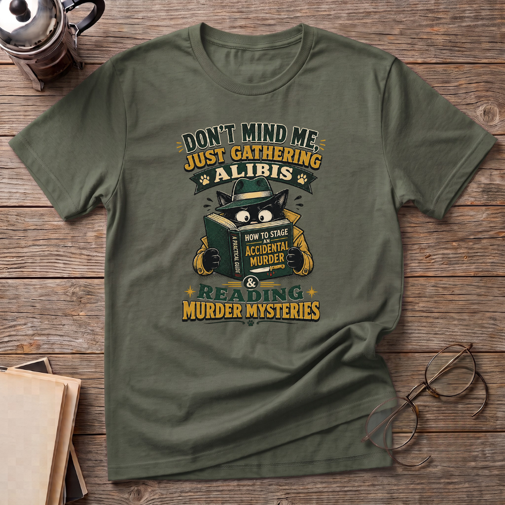 Cat Reading Mysteries T-Shirt