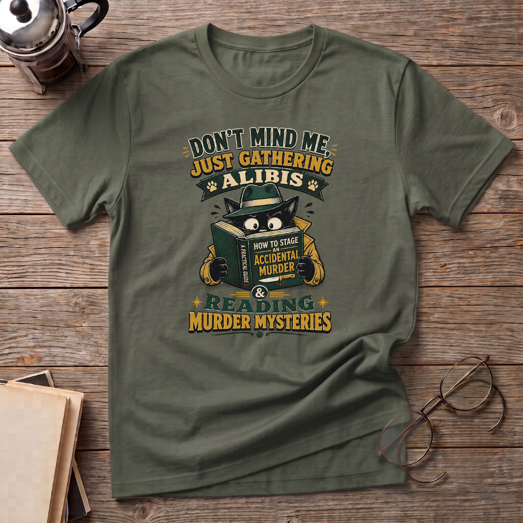 Cat Reading Mysteries T-Shirt
