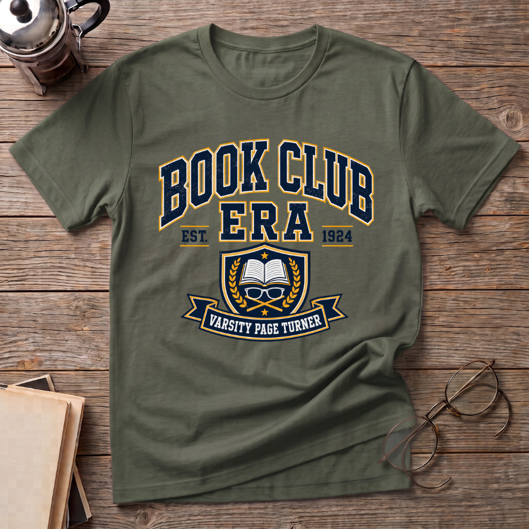 Book Club Era College Style T-Shirt