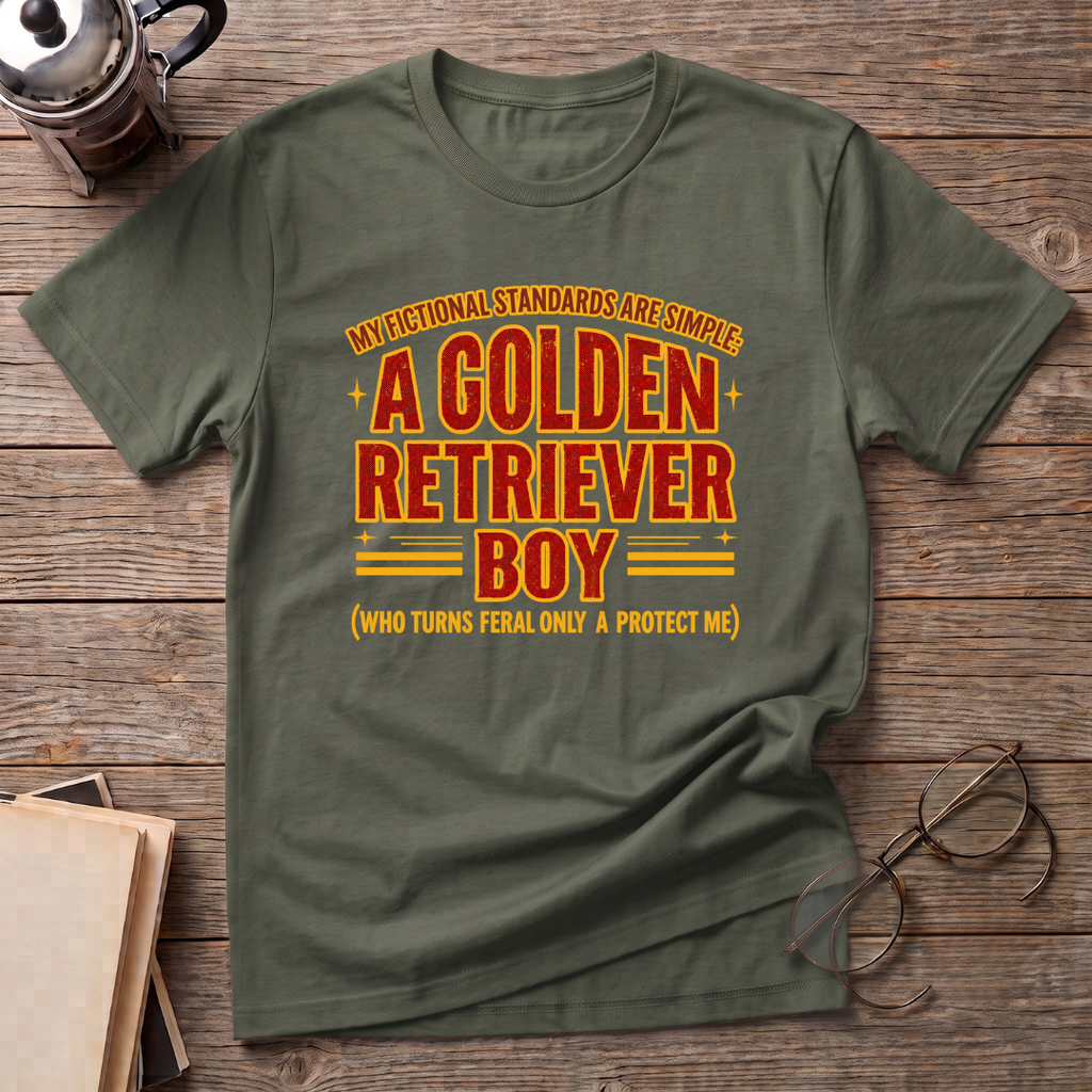 A Golden Retriever Boy T-Shirt