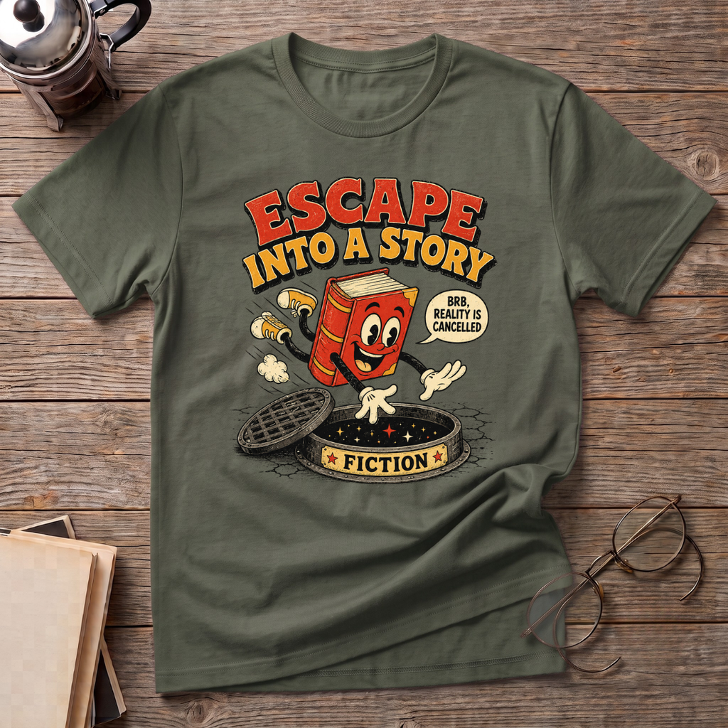 Escape Into A Story Fiction T-Shirt