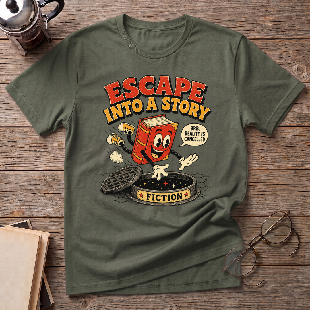 Escape Into A Story Fiction T-Shirt