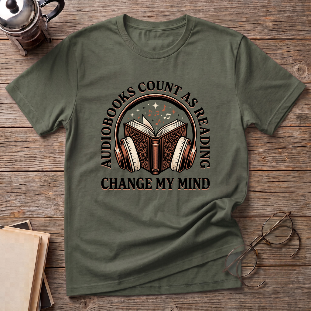 Audio Books Count Change Mind T-Shirt