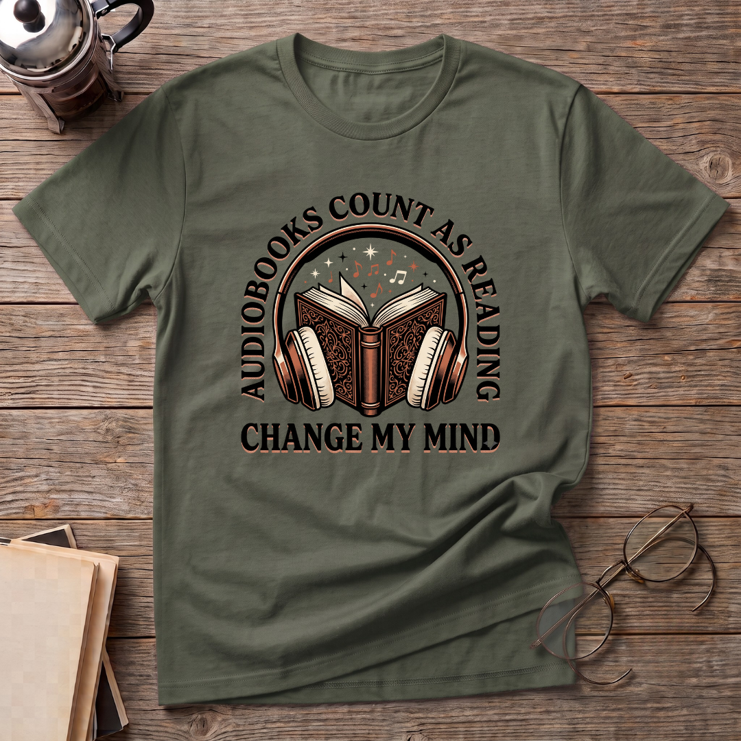Audio Books Count Change Mind T-Shirt