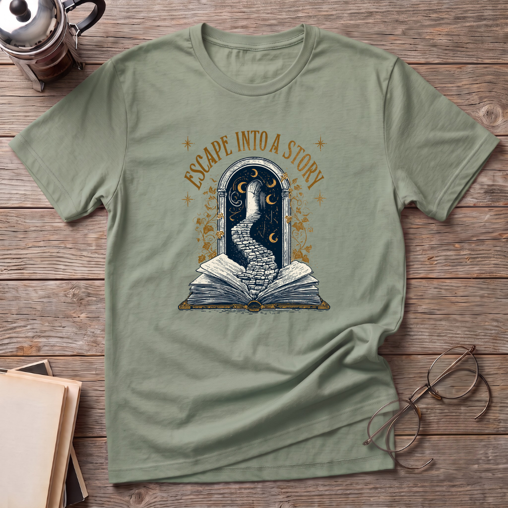 Escape Into A Story Picture T-Shirt