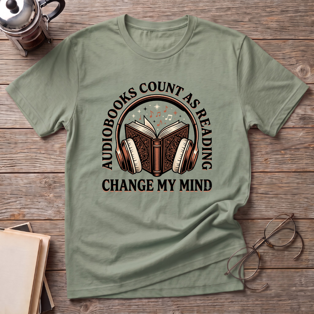 Audio Books Count Change Mind T-Shirt