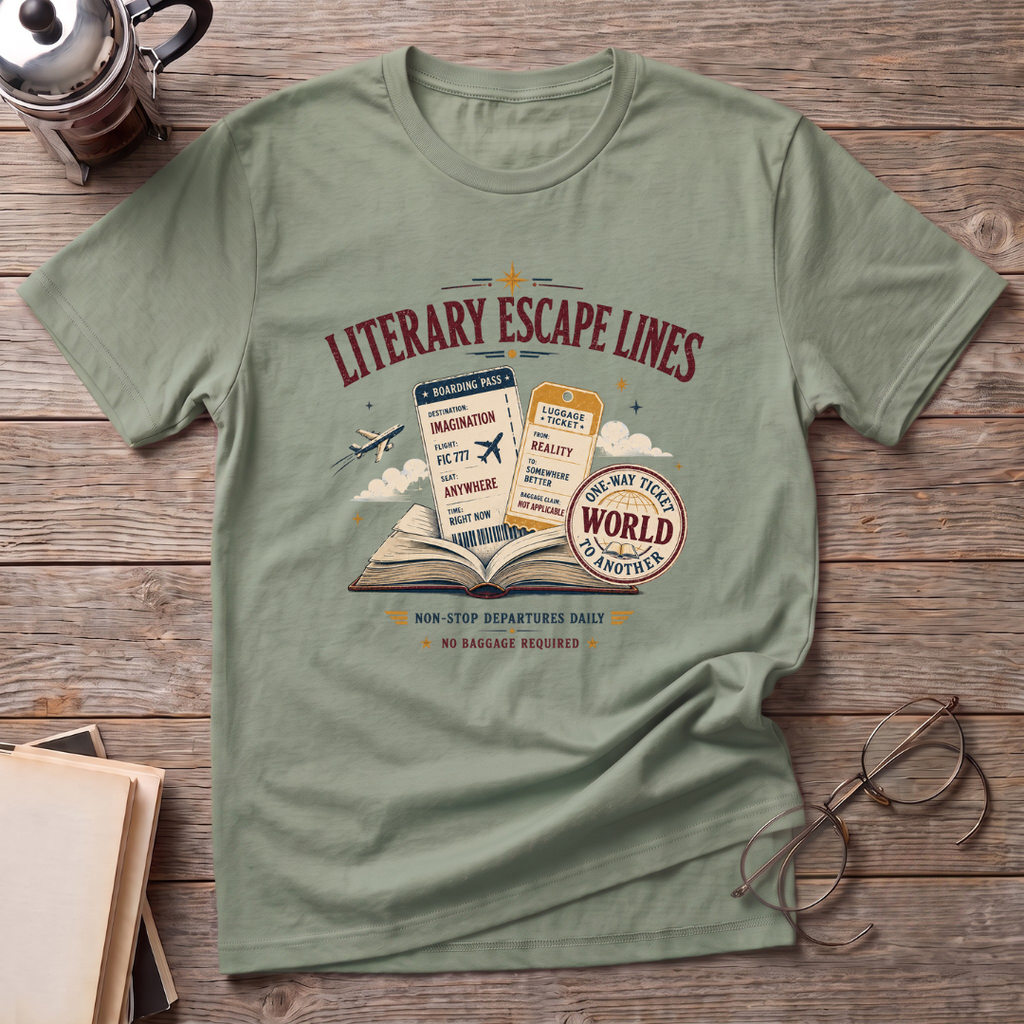 Literary Escape Lines T-Shirt