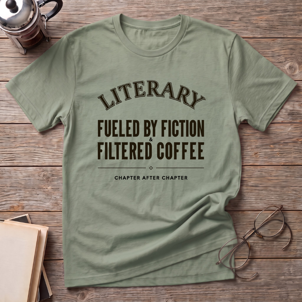 Fueled By Fiction Filtered Coffee T-Shirt