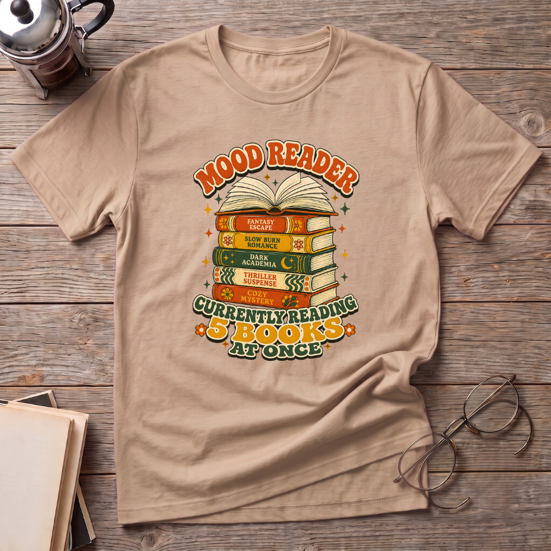 Reading 5 Books At Once T-Shirt