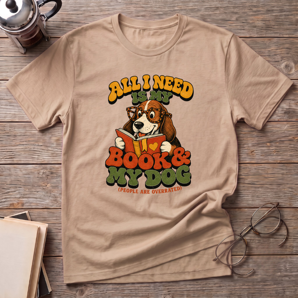 A Book And My Dog T-Shirt