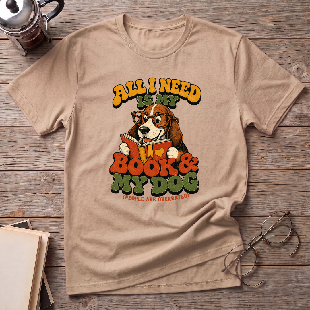 A Book And My Dog T-Shirt