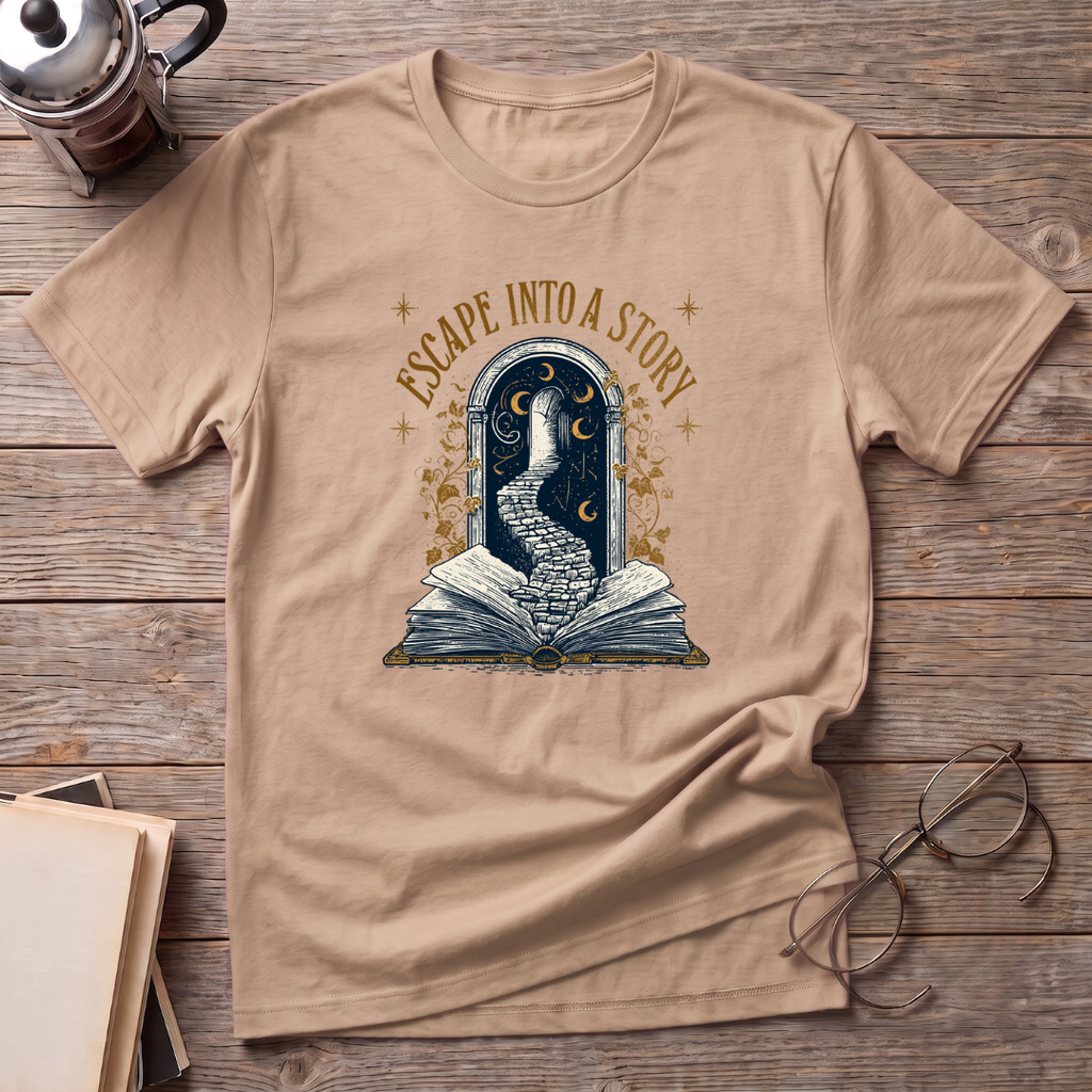 Escape Into A Story Picture T-Shirt