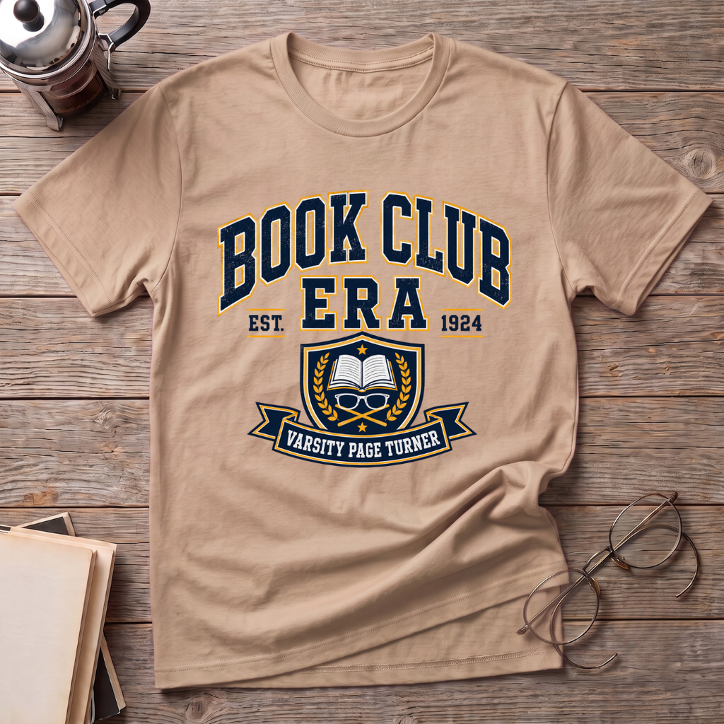 Book Club Era College Style T-Shirt