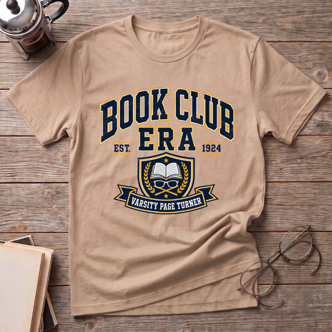 Book Club Era College Style T-Shirt