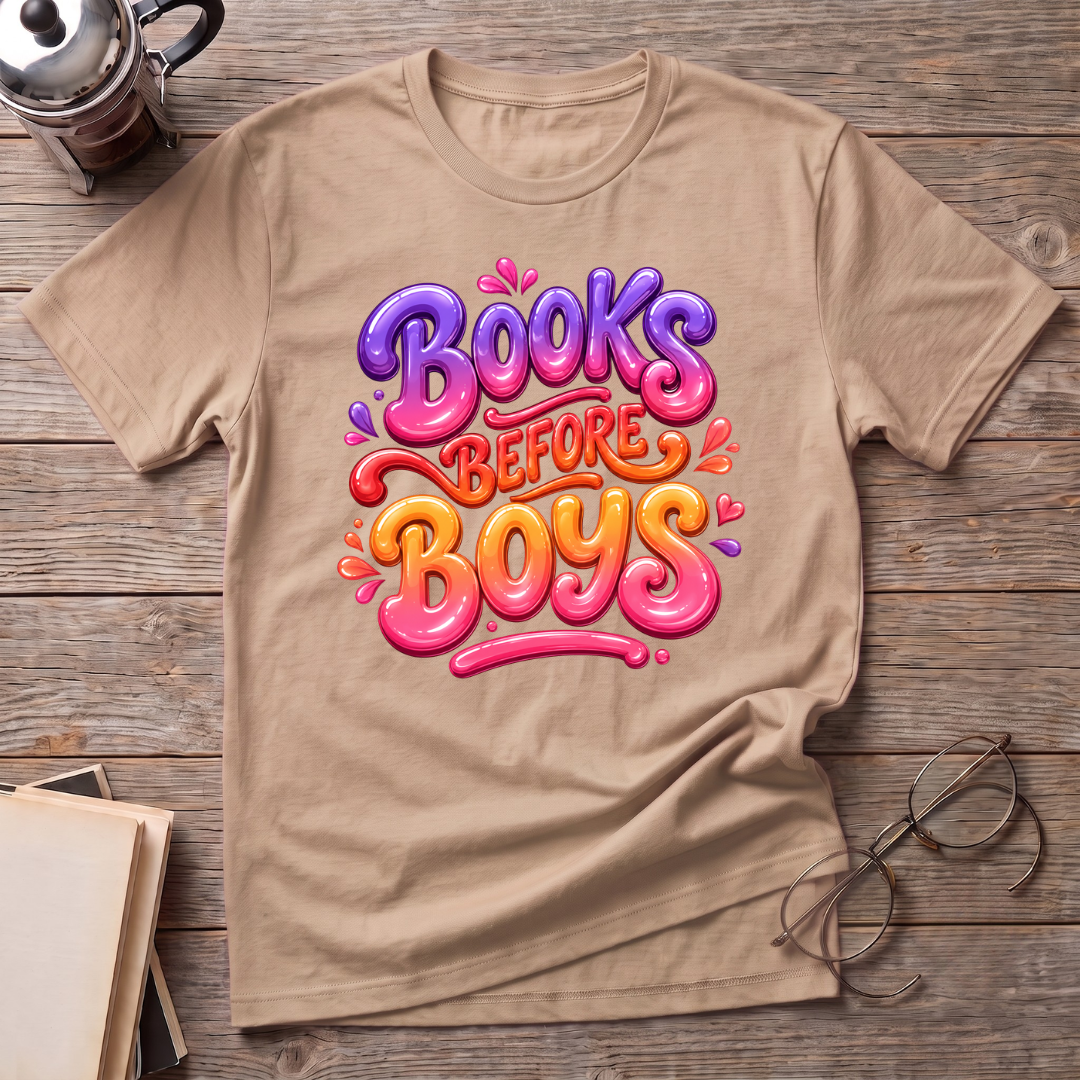 Books Before Boys T-Shirt